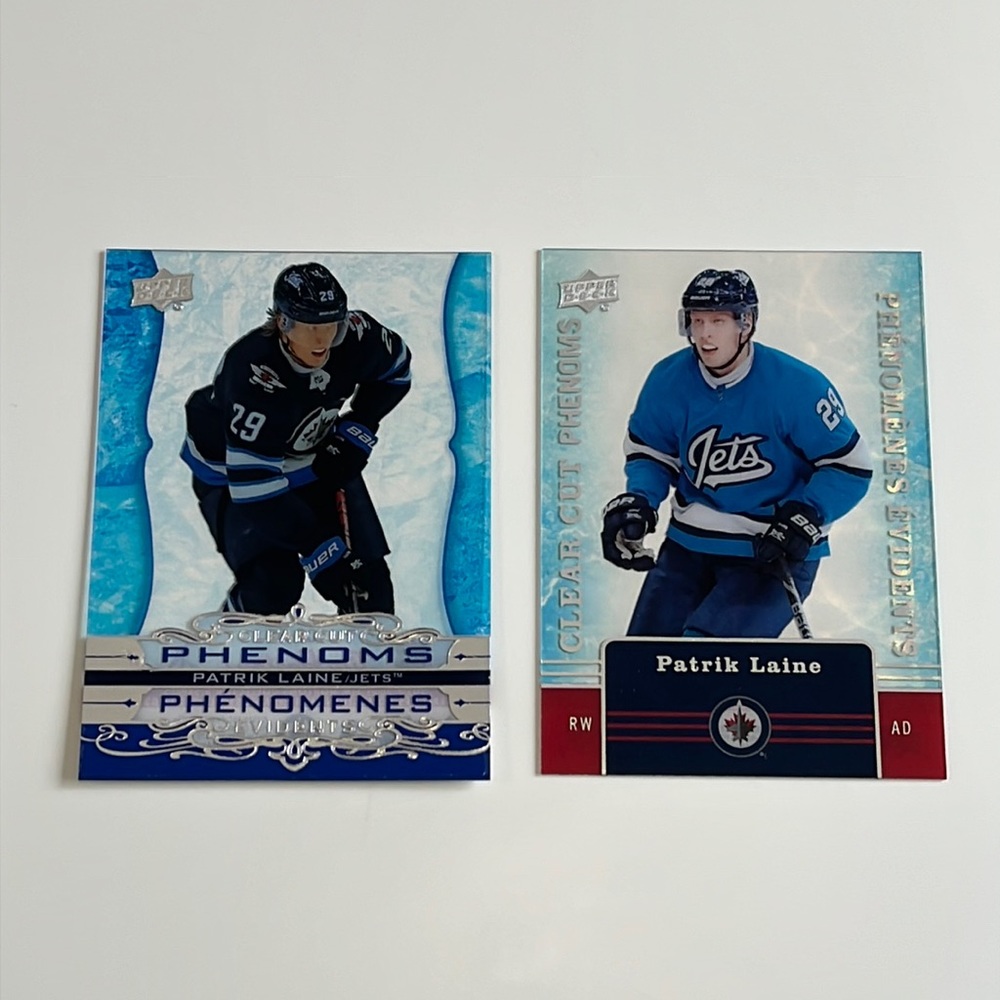 Lot 2 Cards Patrik Laine Clear Cut Phenoms 19-20 / 20-21 Tim Hortons Jets